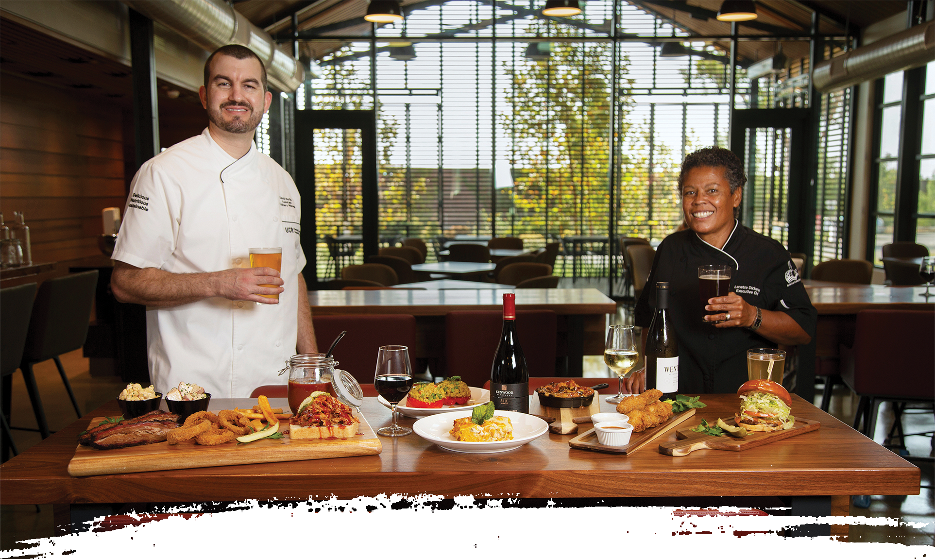  A Assistant Culinary Manager David Murillo, left, and Executive Chef Lanette Dickerson at the Barn.