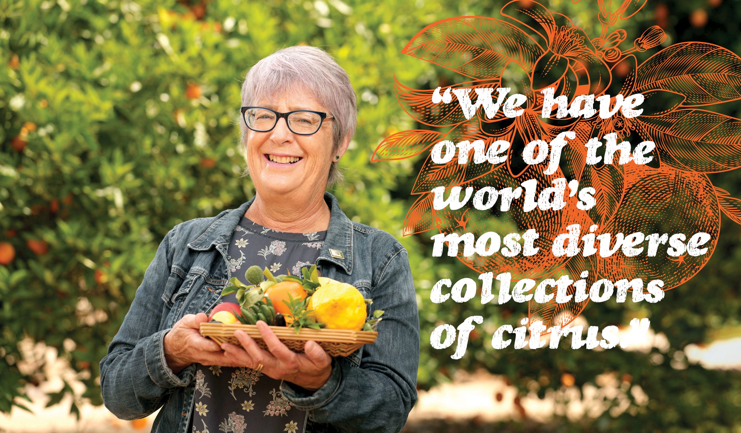 "We have one of the world's most diverse collections of citrus" - tracy khan